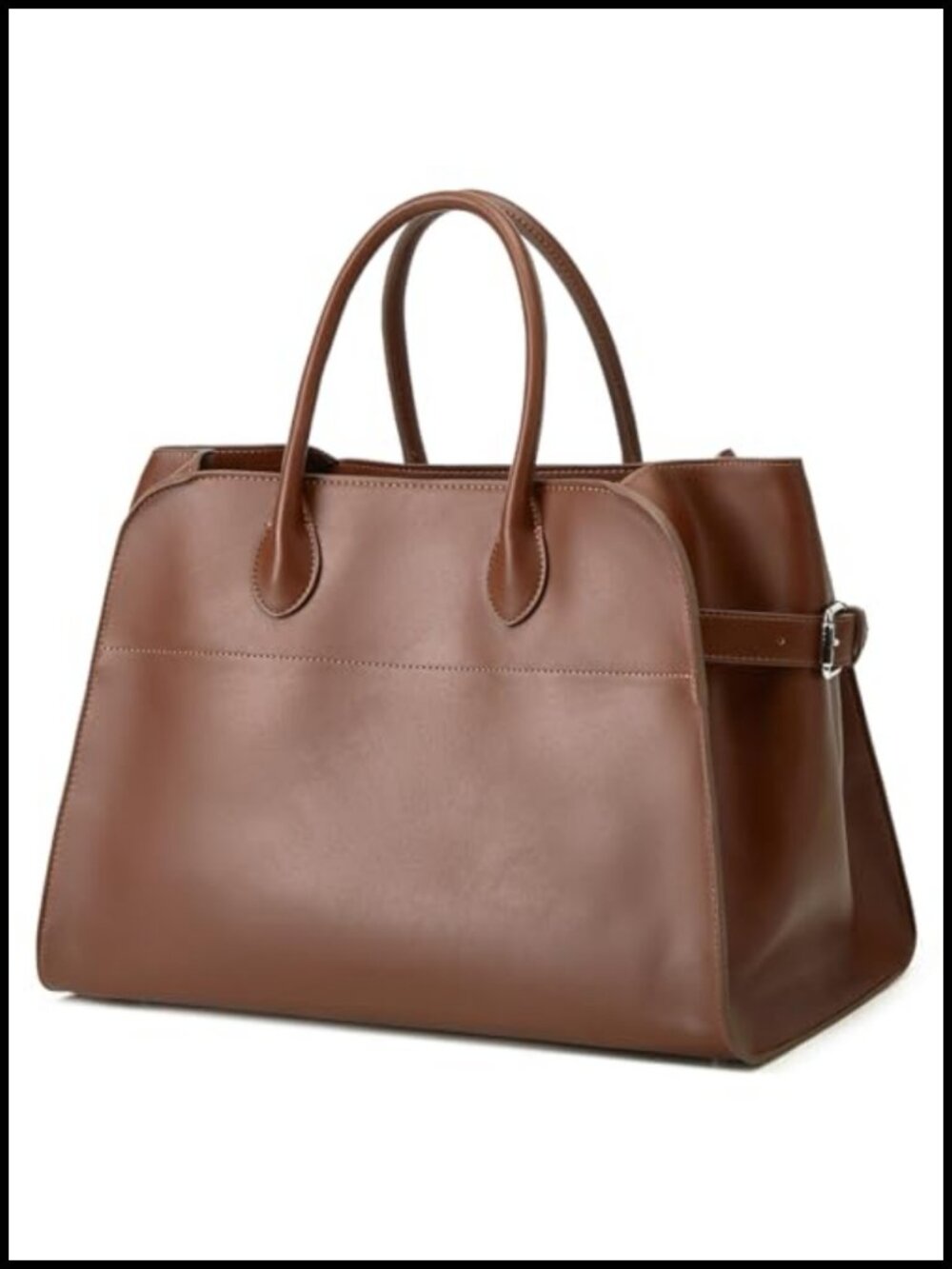 Vegan Leather Tote Bag Large Top-handle Satchel Work Purse